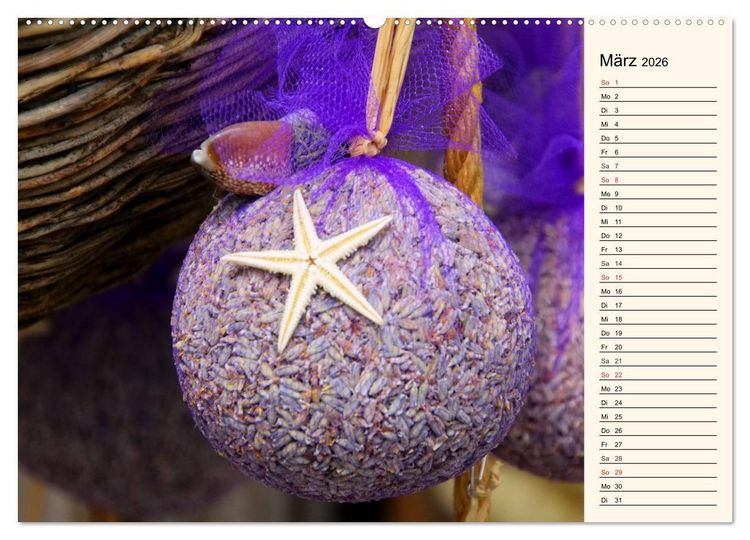 Produktbild: Lavendel (hochwertiger Premium Wandkalender 2026 DIN A2 quer), Kunstdruck in Hochglanz