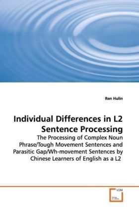 Produktbild: Individual Differences in L2 Sentence Processing
