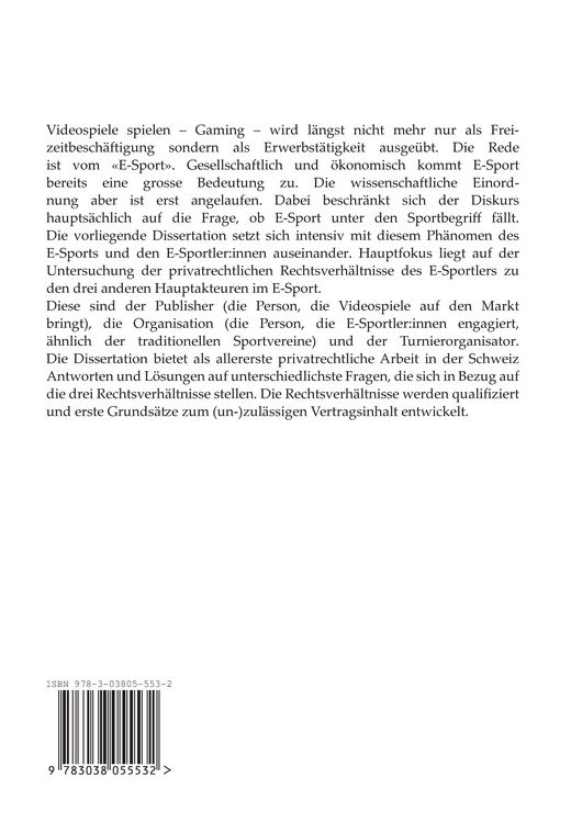 Produktbild: Die privatrechtlichen Rechtsverh&auml;ltnisse des E-Sportlers zu Publisher, Organisation und Turnierorganisator