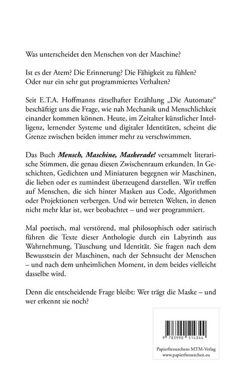 Produktbild: Mensch Maschine Maskerade