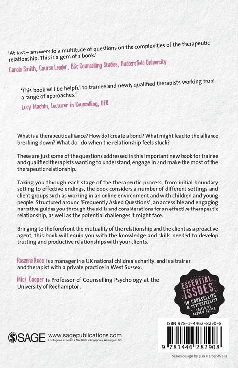 Produktbild: The Therapeutic Relationship in Counselling and Psychotherapy