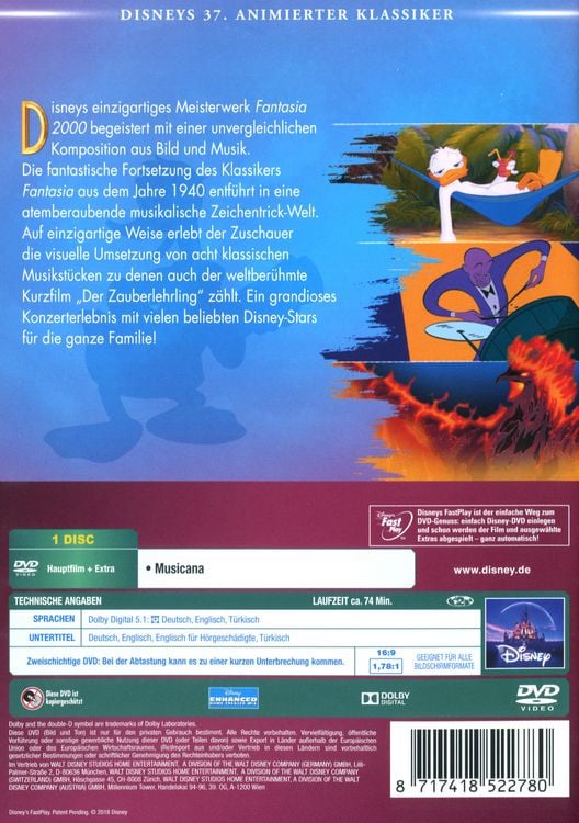 Produktbild: Fantasia 2000 - Disney Classics