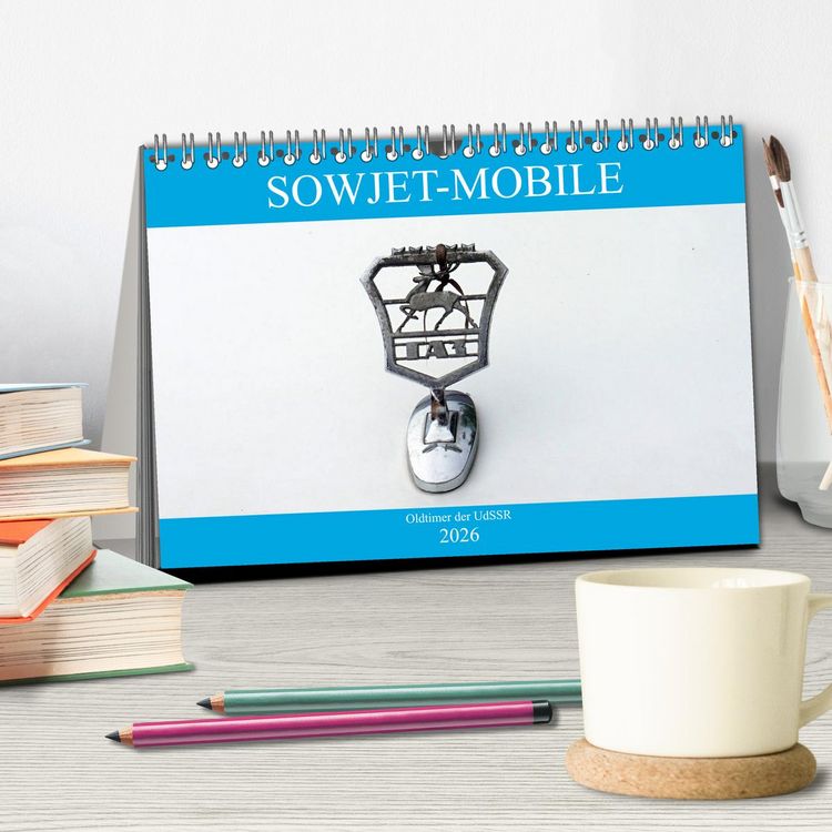 Produktbild: Sowjet-Mobile - Oldtimer der UdSSR (Tischkalender 2026 DIN A5 quer), CALVENDO Monatskalender