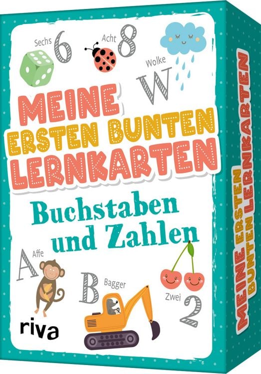 Produktbild: Meine ersten bunten Lernkarten &ndash; Buchstaben und Zahlen