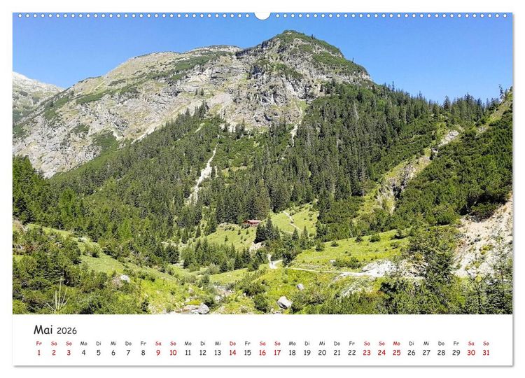 Produktbild: &Uuml;ber die Alpen - Auf dem E5 von Oberstdorf nach Meran (hochwertiger Premium Wandkalender 2026 DIN A2 quer), Kunstdruck in Hochglanz
