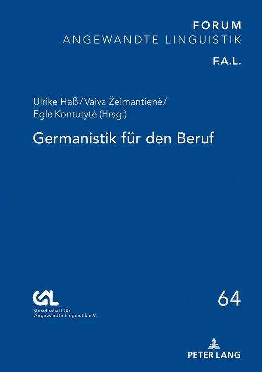Produktbild: Germanistik f&uuml;r den Beruf