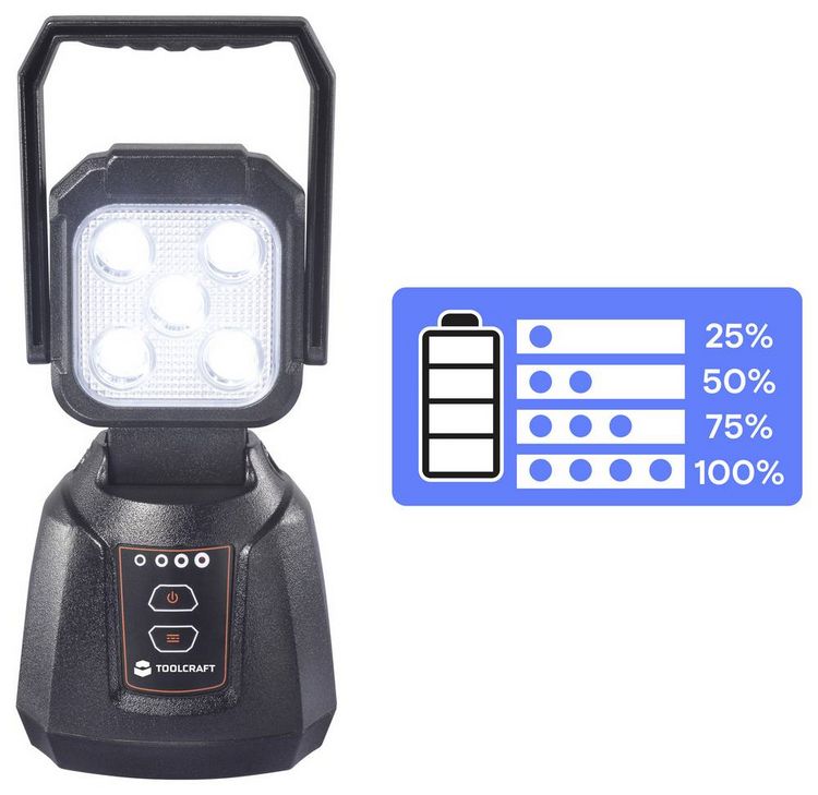 Produktbild: TOOLCRAFT LED-Modul Akku-Handscheinwerfer 1125lm TO-10355277