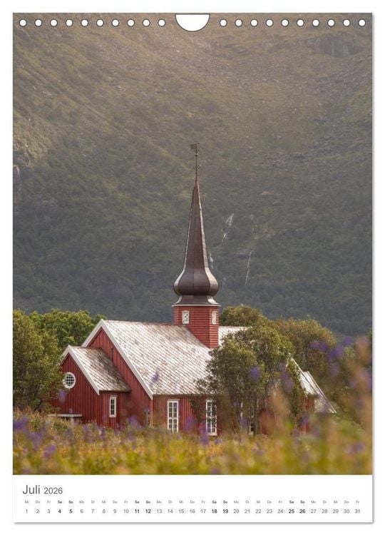 Produktbild: Die Lofoten &ndash; Landschaftsfotografien aus Nordnorwegen (Wandkalender 2026 DIN A4 hoch), CALVENDO Monatskalender