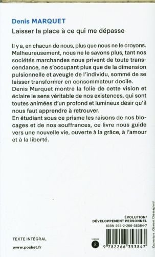 Produktbild: Laisser la place &agrave; ce qui me d&eacute;passe