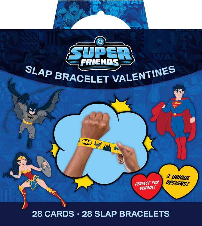 Produktbild: DC: Super Friends Slap Bracelet Valentines