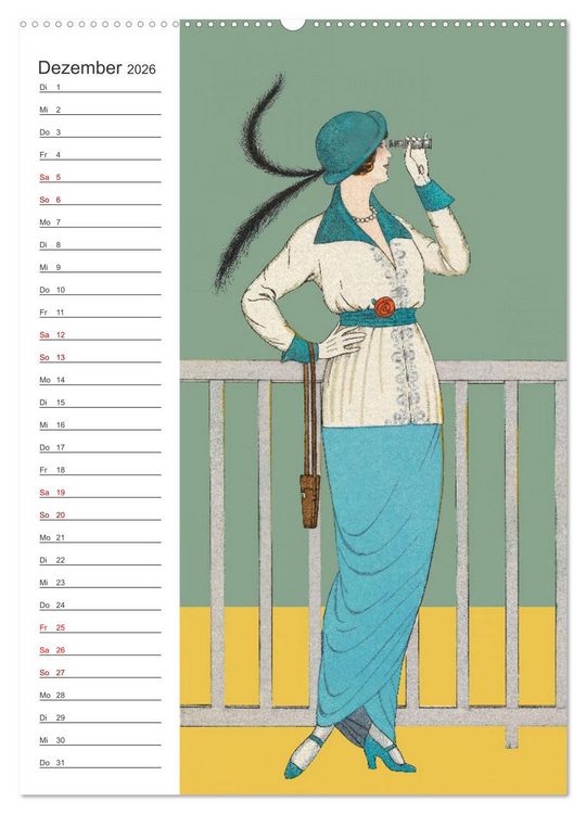Produktbild: Historische Eleganz (Wandkalender 2026 DIN A2 hoch), CALVENDO Monatskalender
