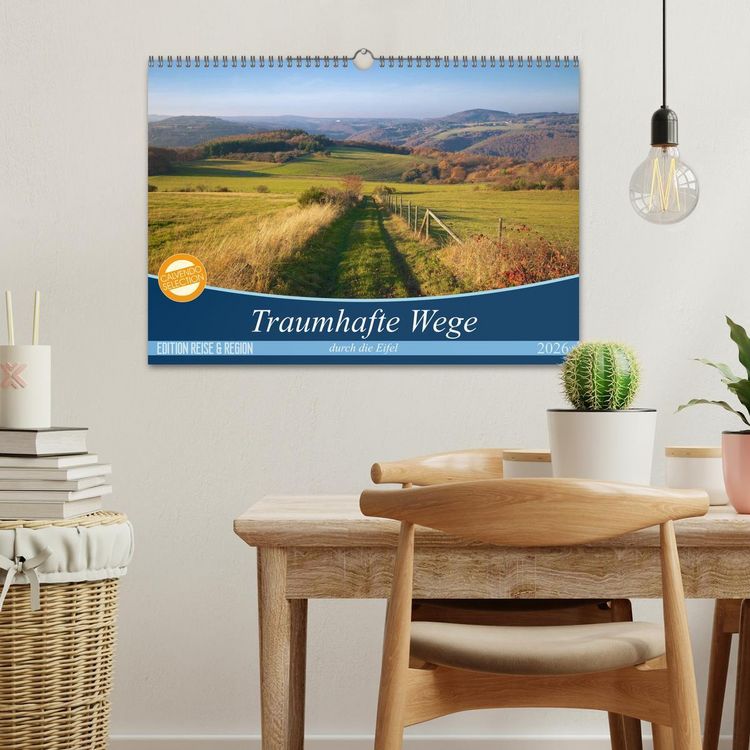 Produktbild: Traumhafte Wege durch die Eifel (Wandkalender 2026 DIN A3 quer), CALVENDO Monatskalender