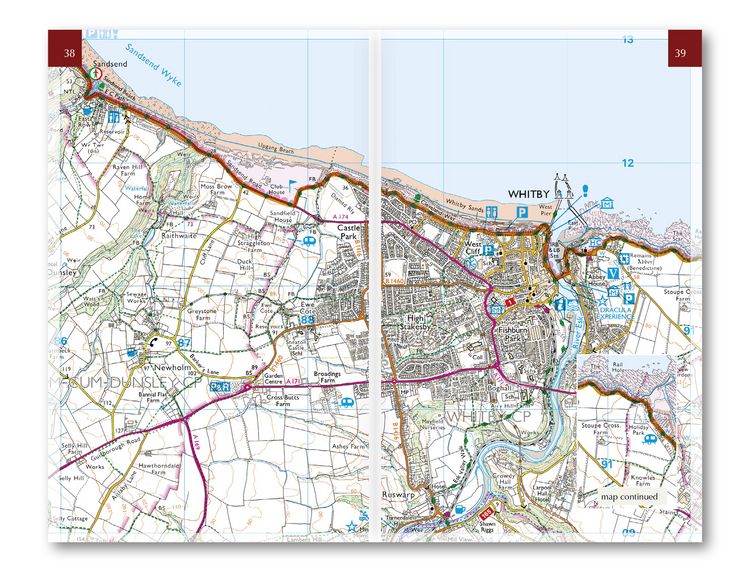 Produktbild: The Cleveland Way Map Booklet