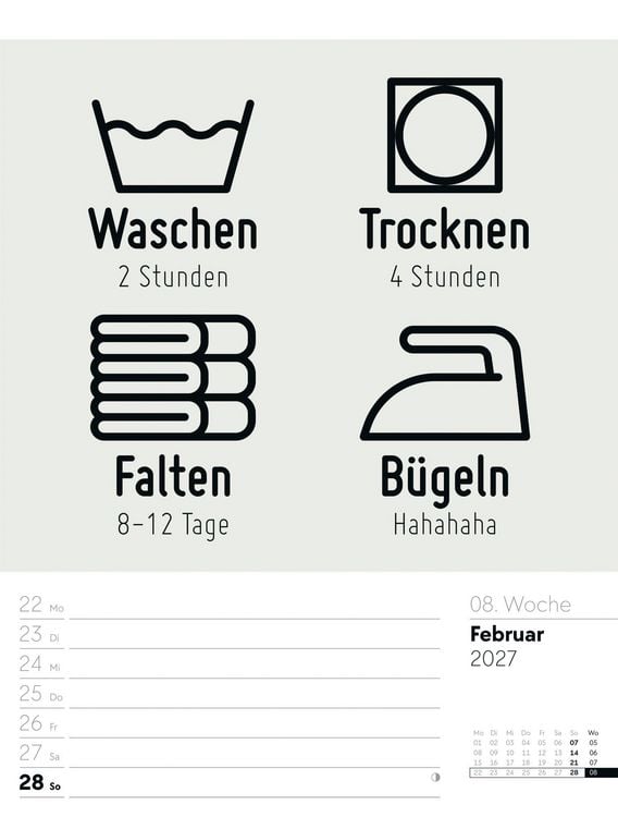 Produktbild: Klartext Spr&uuml;chekalender Wochenplaner 2027
