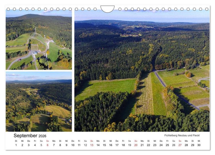 Produktbild: Luftaufnahmen rund um den Ochsenkopf (Wandkalender 2026 DIN A4 quer), CALVENDO Monatskalender