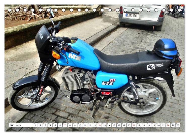 Produktbild: MZ ETZ 251 - Letztes Motorrad der DDR (Tischkalender 2026 DIN A5 quer), CALVENDO Monatskalender