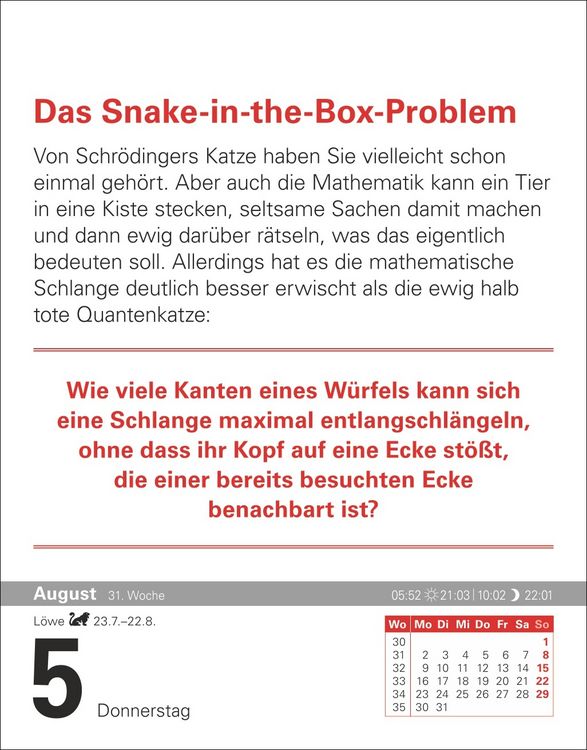 Produktbild: Der Mathematik-Kalender Tagesabrei&szlig;kalender 2027 - Nachts teile ich heimlich durch Null