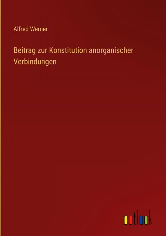 Produktbild: Beitrag zur Konstitution anorganischer Verbindungen