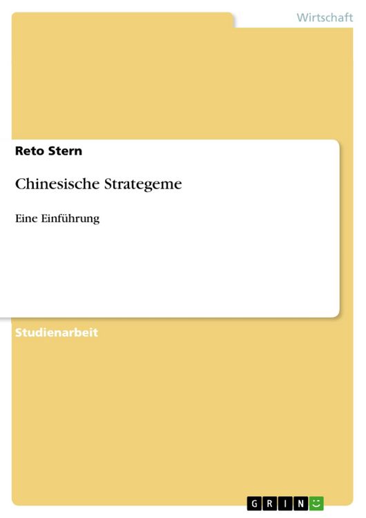 Produktbild: Chinesische Strategeme