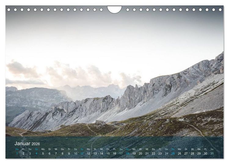 Produktbild: die dolomiten (Wandkalender 2026 DIN A4 quer), CALVENDO Monatskalender