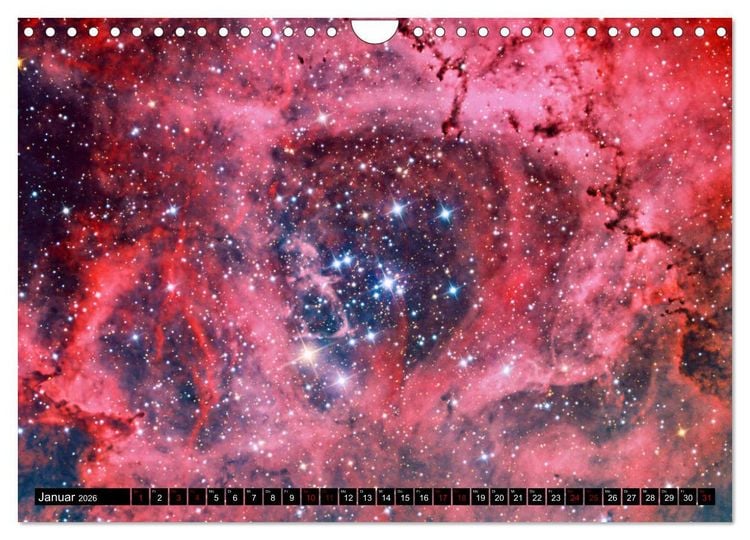 Produktbild: Galaktische Nebel (Wandkalender 2026 DIN A4 quer), CALVENDO Monatskalender