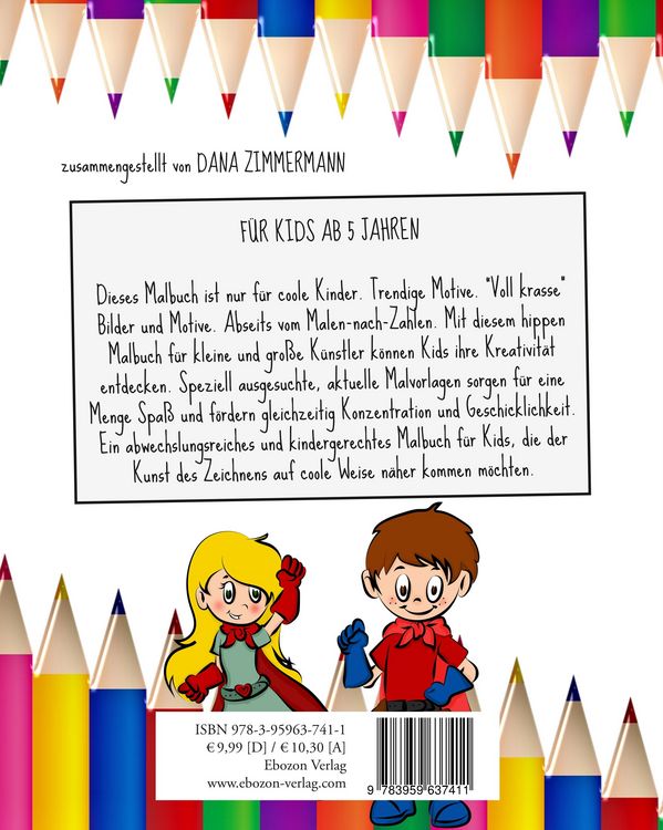 Produktbild: Malbuch f&uuml;r coole Kids