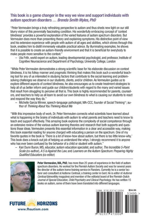 Produktbild: Autism as Context Blindness