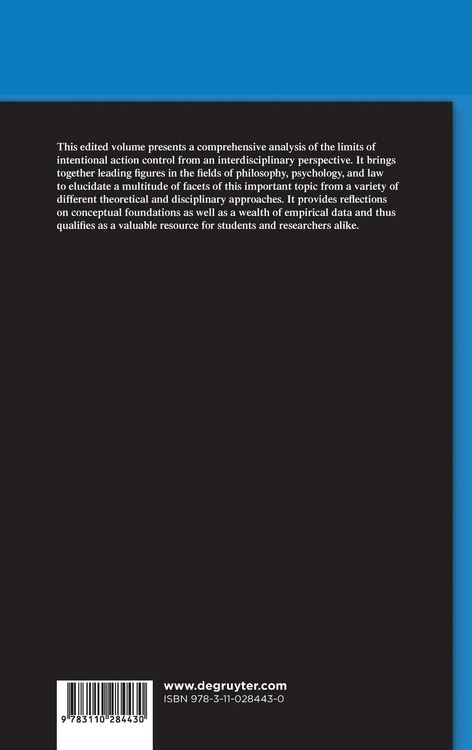 Produktbild: Acting Intentionally and Its Limits: Individuals, Groups, Institutions