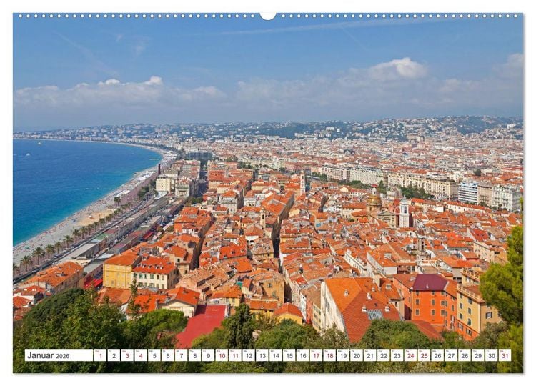 Produktbild: C&ocirc;te d&rsquo;Azur - Sehnsuchtsort am Mittelmeer (Wandkalender 2026 DIN A2 quer), CALVENDO Monatskalender