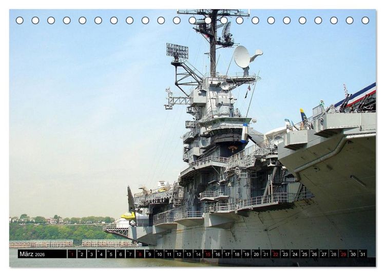 Produktbild: Kriegsschiffe der USA (Tischkalender 2026 DIN A5 quer), CALVENDO Monatskalender