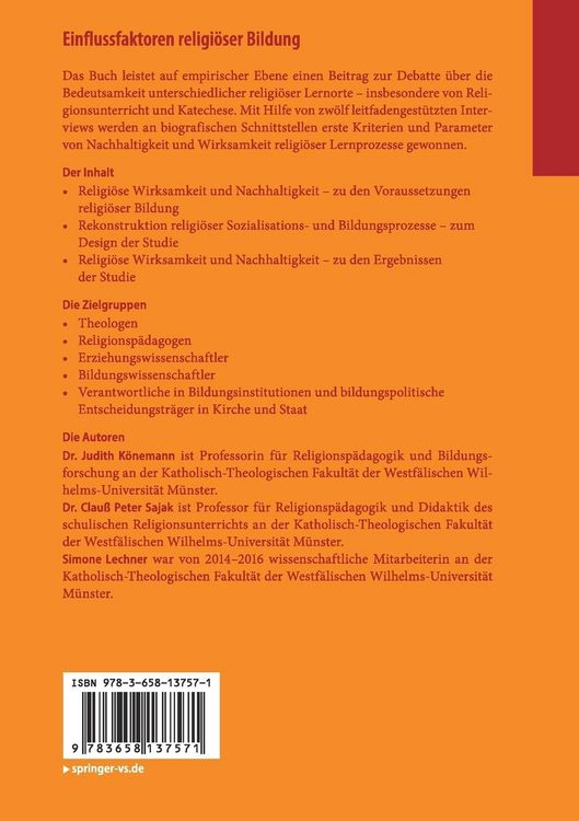 Produktbild: Einflussfaktoren religi&ouml;ser Bildung
