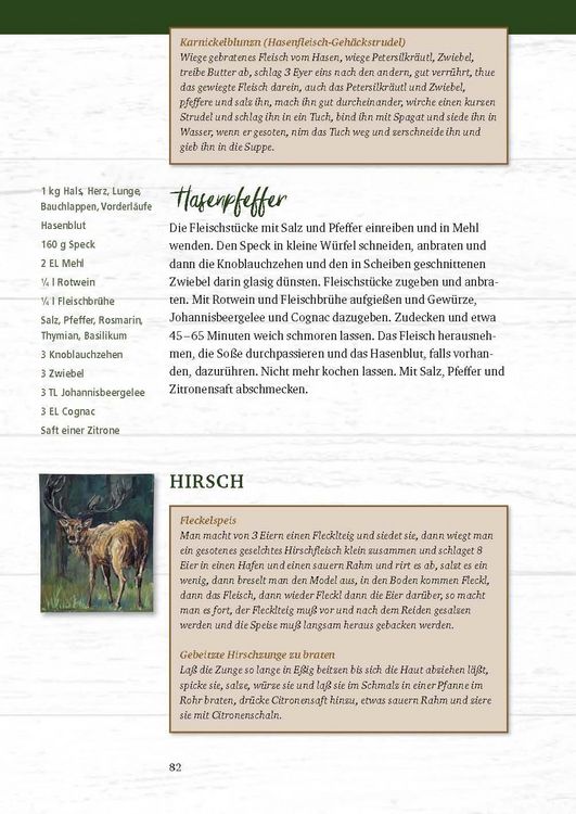 Produktbild: Rehragout und Schnepfendreck