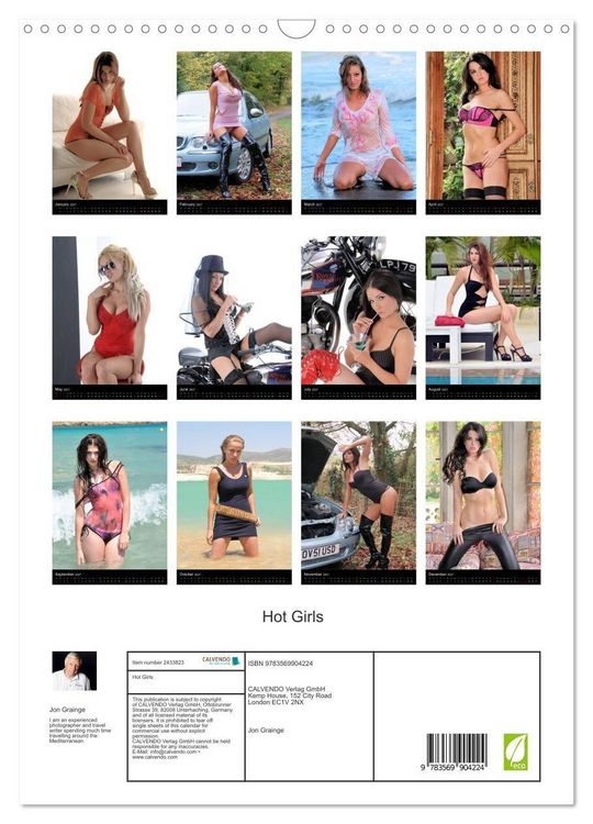 Produktbild: Hot Girls (Wall Calendar 2027 DIN A3 portrait), CALVENDO 12 Month Wall Calendar