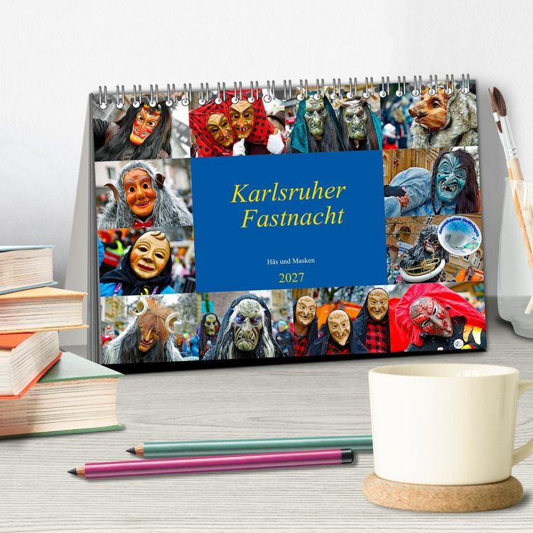Produktbild: Karlsruher Fastnacht (Tischkalender 2027 DIN A5 quer), CALVENDO Monatskalender