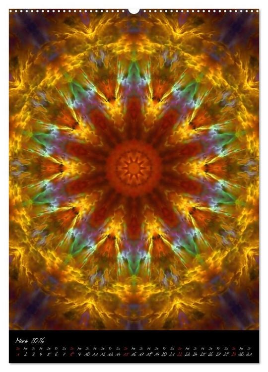 Produktbild: Mandala - Esoterik & Meditation (Wandkalender 2026 DIN A2 hoch), CALVENDO Monatskalender