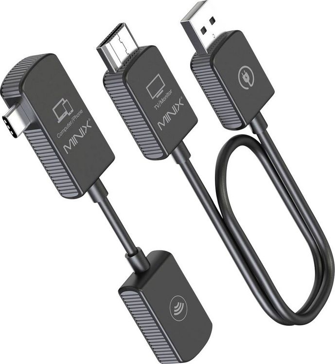 Produktbild: Minix C1 USB-C&reg; HDMI-Funk&uuml;bertragung (Set) 50m 5GHz 1920 x 1080 Pixel
