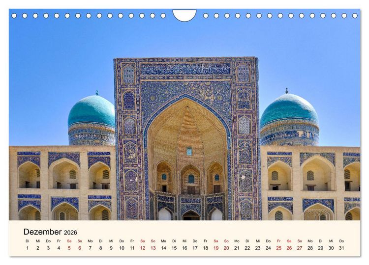 Produktbild: Zentralasien - Entlang der alten Seidenstra&szlig;e (Wandkalender 2026 DIN A4 quer), CALVENDO Monatskalender