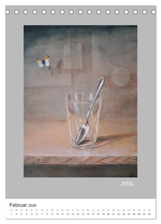 Produktbild: ART der Stille (Tischkalender 2026 DIN A5 hoch), CALVENDO Monatskalender