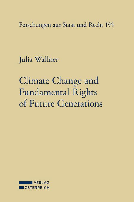 Produktbild: Climate Change and Fundamental Rights of Future Generations