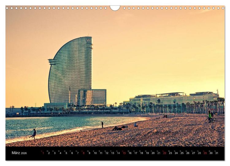 Produktbild: Barcelona - Stadtansichten (Wandkalender 2026 DIN A3 quer), CALVENDO Monatskalender