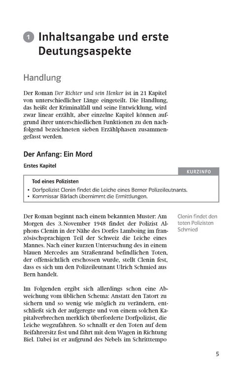 Produktbild: Klett Lekt&uuml;rehilfen Friedrich D&uuml;rrenmatt, Der Richter und sein Henker