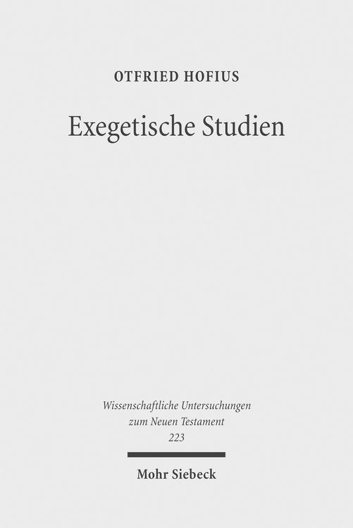 Produktbild: Exegetische Studien