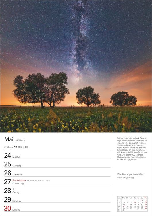 Produktbild: Wunder der Natur Wochenplaner 2027 - 53 faszinierende Fotografien