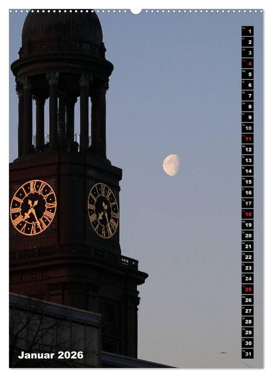 Produktbild: HAMBURG - Ansichten (hochwertiger Premium Wandkalender 2026 DIN A2 hoch), Kunstdruck in Hochglanz