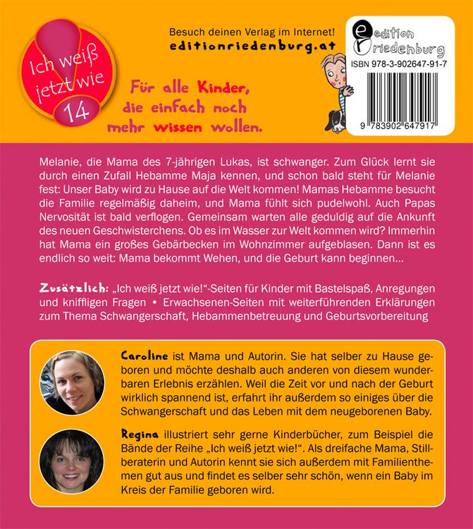 Produktbild: Unser Baby kommt zu Hause! Das Kindersachbuch zum Thema Schwangerschaft, Hebamme und Hausgeburt
