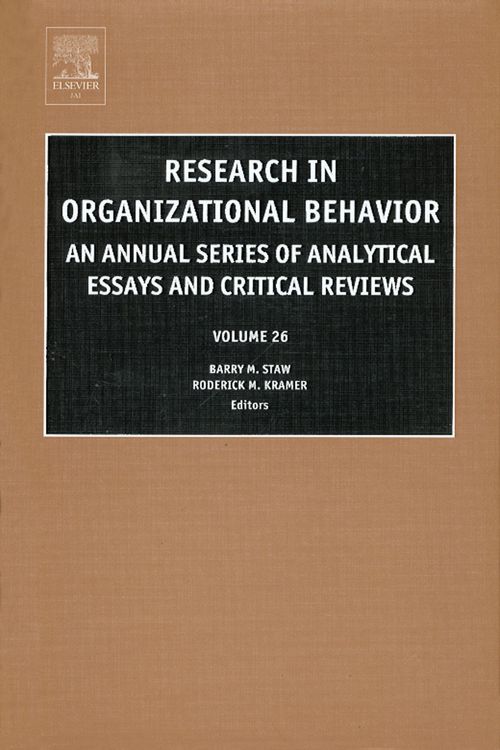 Produktbild: Research in Organizational Behavior