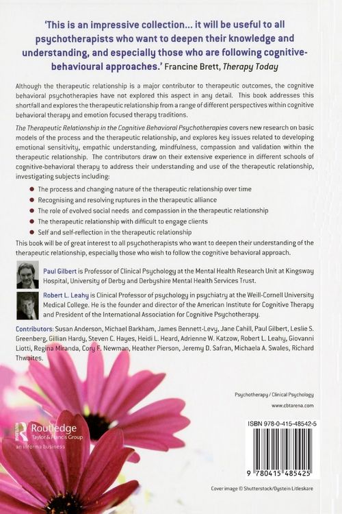 Produktbild: The Therapeutic Relationship in the Cognitive Behavioral Psychotherapies