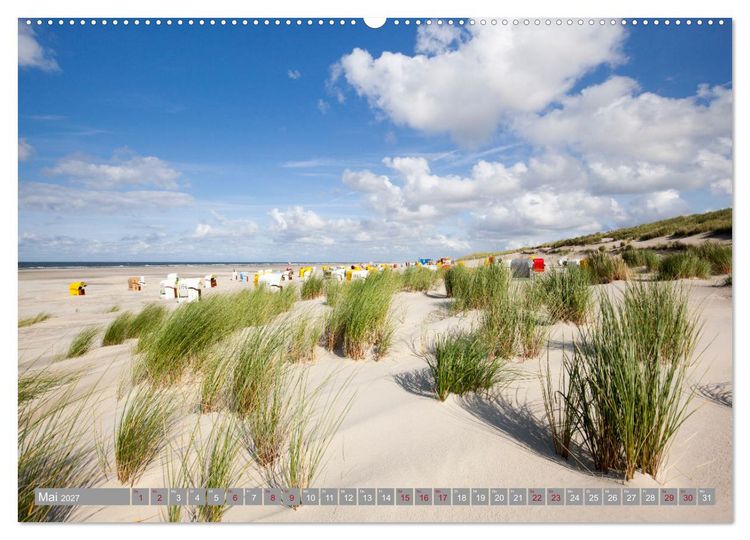 Produktbild: Ostfriesische Inseln (Wandkalender 2027 DIN A2 quer), CALVENDO Monatskalender