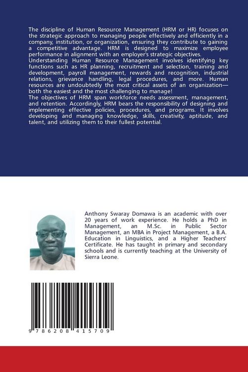 Produktbild: Introduction to the Concepts & Principles of Human Resource Management