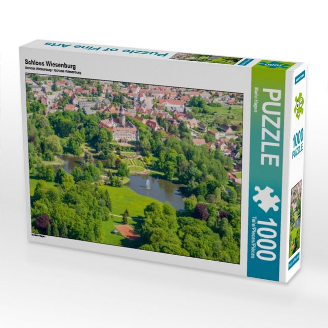 Produktbild: CALVENDO Puzzle Schloss Wiesenburg (Luftbildaufnahme) 1000 Teile Puzzle quer | 1000 Teile Lege-Gr&ouml;&szlig;e 64 &times; 48 cm Foto-Puzzle f&uuml;r gl&uuml;ckliche Stunden